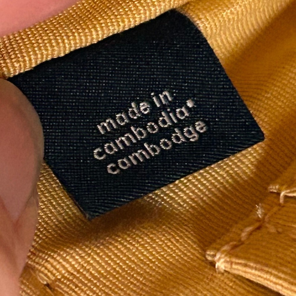 Coach Corner Zip Wristlet Signature Canvas Brown Ochre Yellow F58035 - Picture 9 of 10